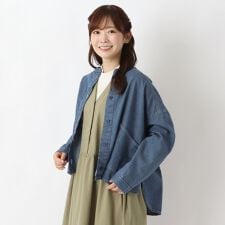 デニムワイドシャツ
