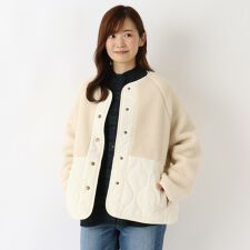 ワンズテラス(one'sterrace)の【リンネル12月号掲載】ボアキルトショートコート