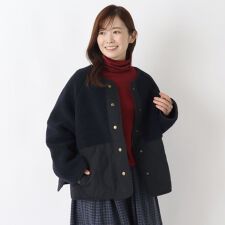 ワンズテラス(one'sterrace)の【リンネル12月号掲載】ボアキルトショートコート