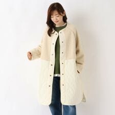 ワンズテラス(one'sterrace)のボアキルティング切替コート