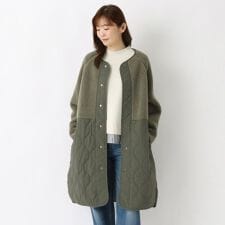 ワンズテラス(one'sterrace)のボアキルティング切替コート