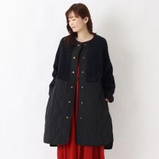 ワンズテラス(one'sterrace)のボアキルティング切替コート