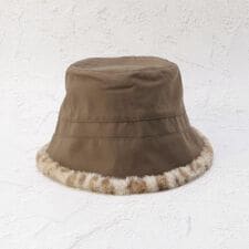 【あったか】ファーコンビ バケットハット