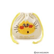 【リンネル2月号掲載ワンズテラス限定】水森亜土 サガラ刺繍巾着