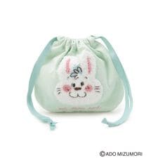 【リンネル2月号掲載ワンズテラス限定】水森亜土 サガラ刺繍巾着