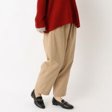 デニム&ツイル 裏フリース 9分丈パンツ