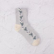 ◆あなたに優しい シルク入スズラン クォーターソックス