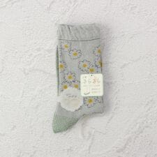 ◆PP 足底紙糸マーガレット クルーソックス