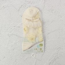 ◆あなたに優しい シースルーシンプル花 クォーターソックス