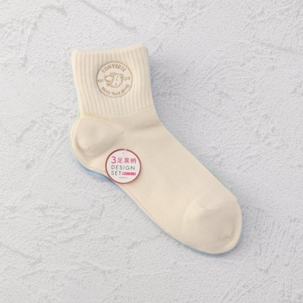 [�}���C]CONVERSE �p�X�e���ٕ��h�J�V���[�g 3P �N�H�[�^�[�\�b�N�X/�����Y�e���X�ione'sterrace�j �z���C�g�i901�j