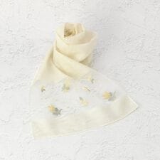 シアー 刺繍ミニストール