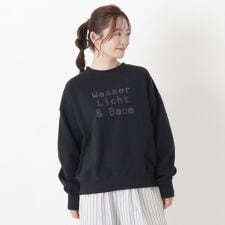 ロゴ刺繍プルオーバー