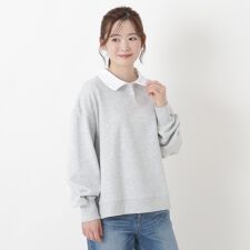 ポロ衿プルオーバー