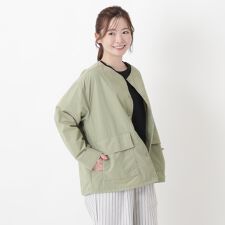 撥水ノーカラージャケット