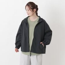 撥水ナイロンワッシャーフード付きアウター