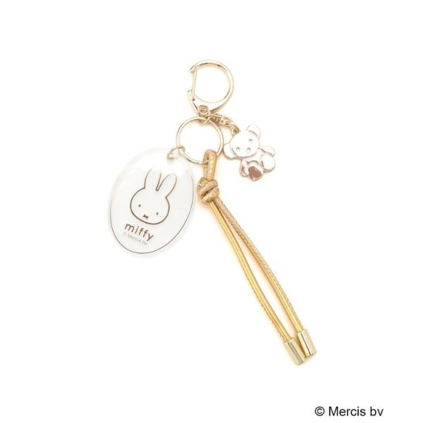 確認♡丸キーホルダー Dick Bruna miffy ロープキーリング ゴールド | ワンズテラス(one