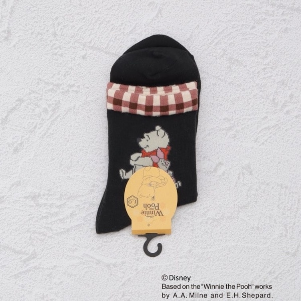シャーリー クマ ワンピース 靴下セット 90サイズ クリスマスコーデに是非❤️ ◇【ワンズテラス限定】ディズニー 『くまのプーさん』 デザイン
