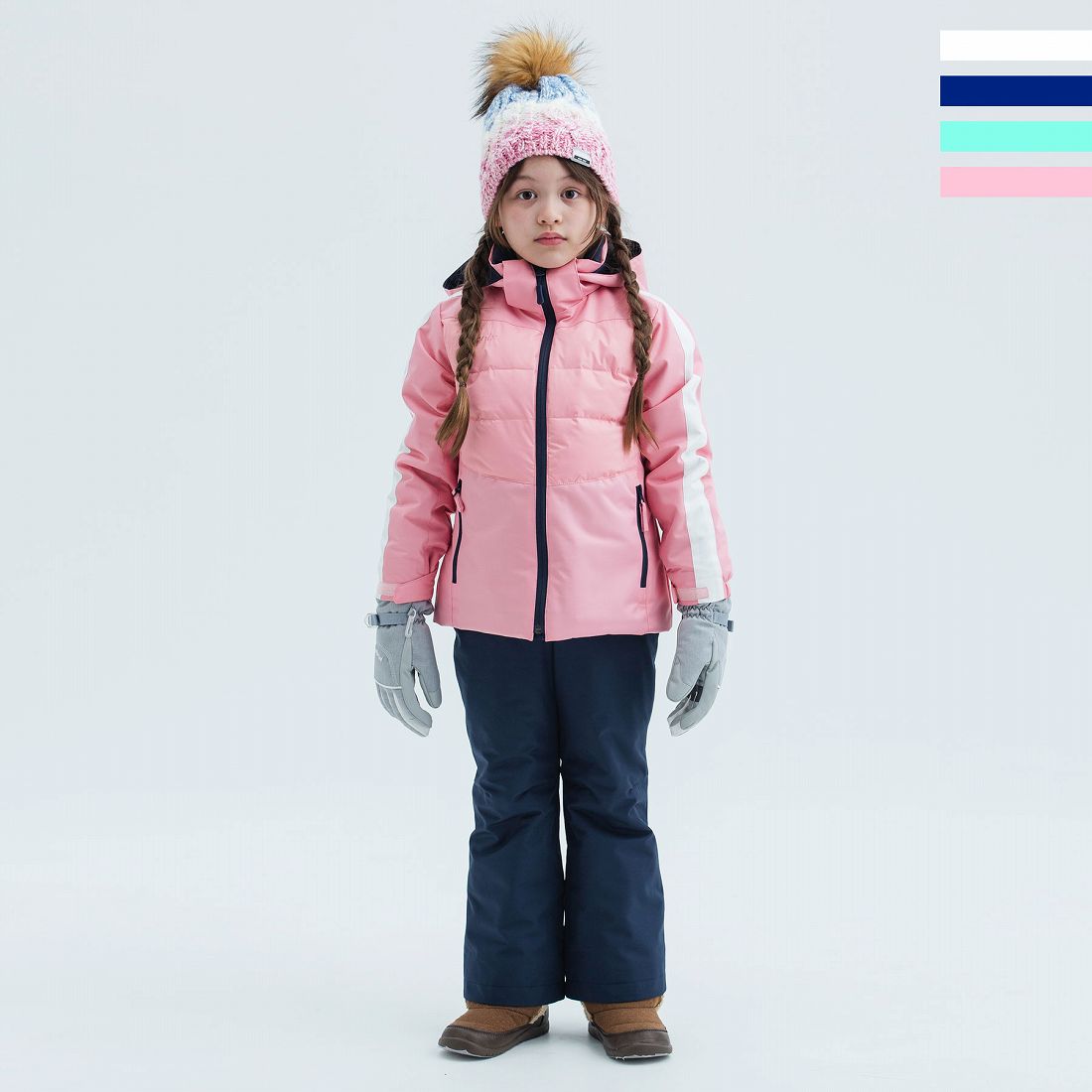 phenix キッズスキーウェア 120cm ピンク　女の子 phenix(フェニックス)】Snow White Junior Two-piece キッズ/スキー
