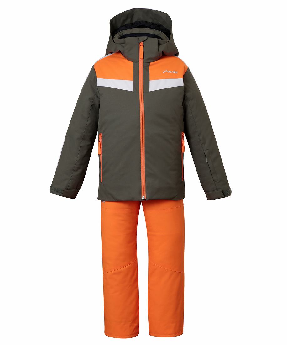 [}C]phenixyKIDSzV Yoke Junior Two-piece uC[NWjAc[s[X/tFjbNXiphenixj ORANGE