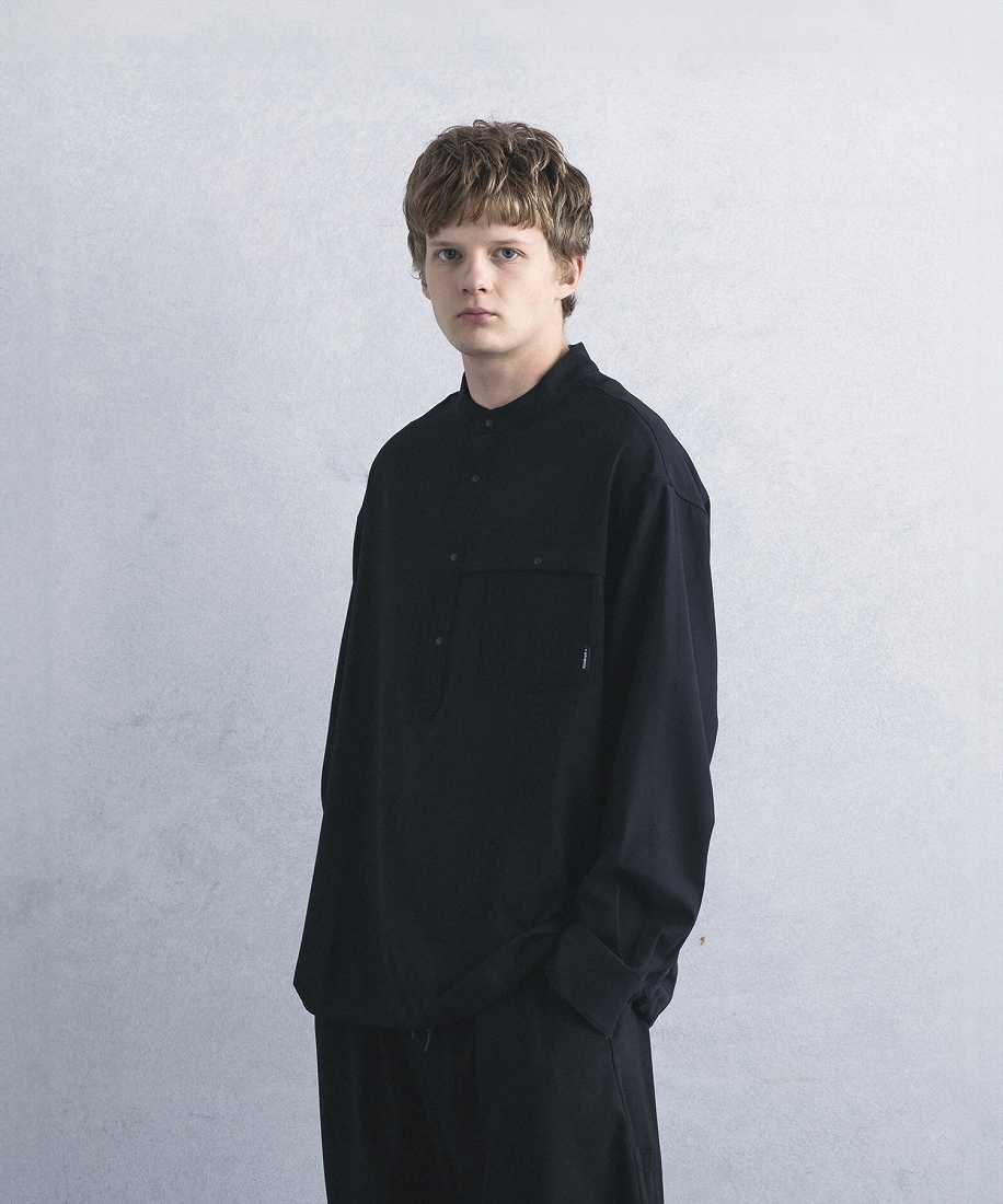 +Phenix PULLOVER BAND COLLAR SHIRT