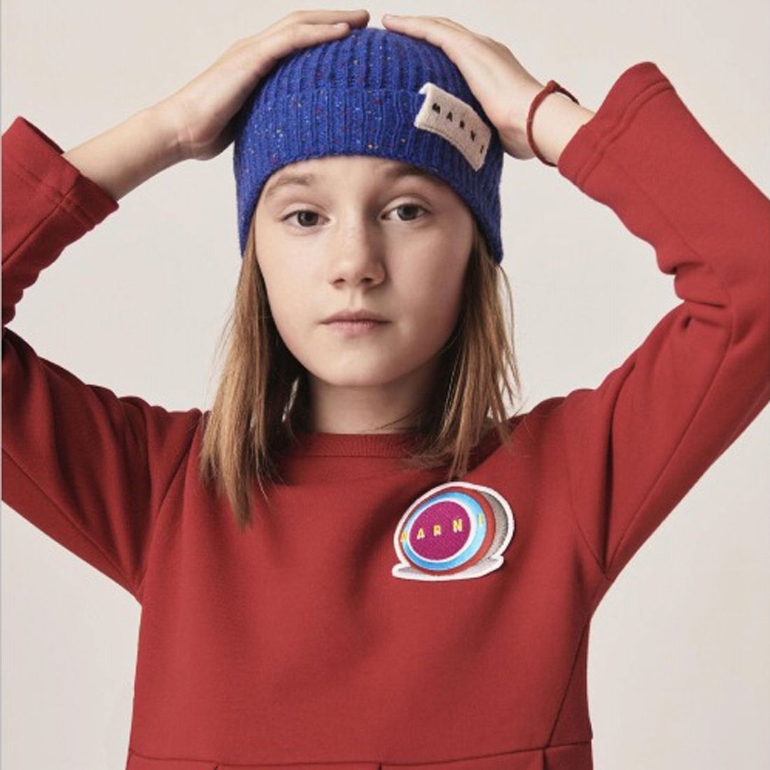 ホットセール 口コミ MARNI(マルニ)Kids & Junior ブランドロゴ入りニット帽 | マルニ 帽子