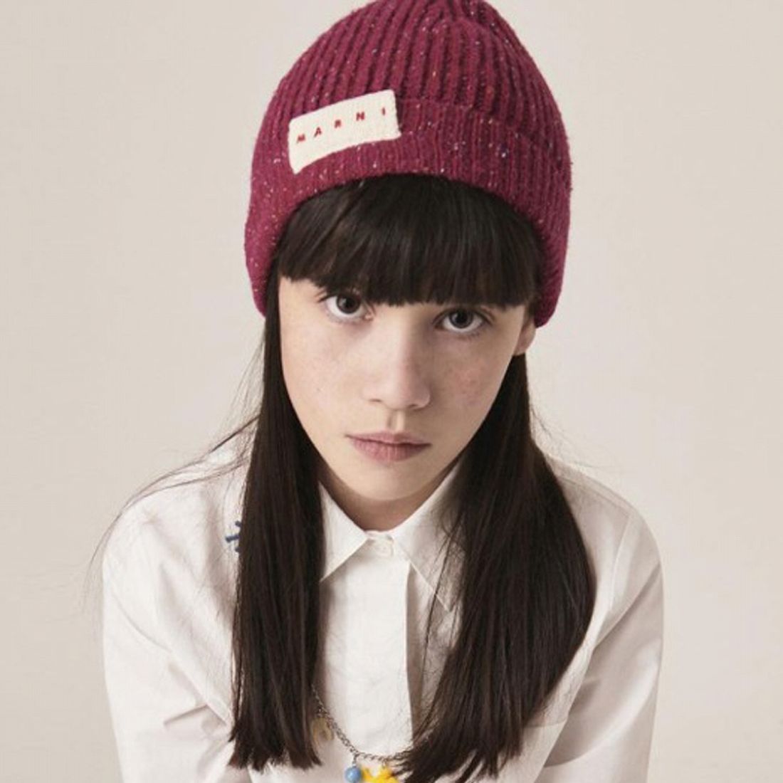 Marni マルニ Kids Junior ブランドロゴ入りニット帽 マルニ Maruni M002st M00i9 ファッション通販 マルイウェブチャネル