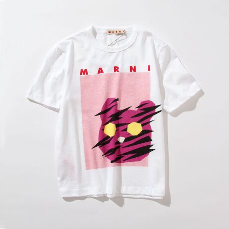 MARNI(マルニ)Kids & Junior ブランドロゴプリント半袖Tシャツ 