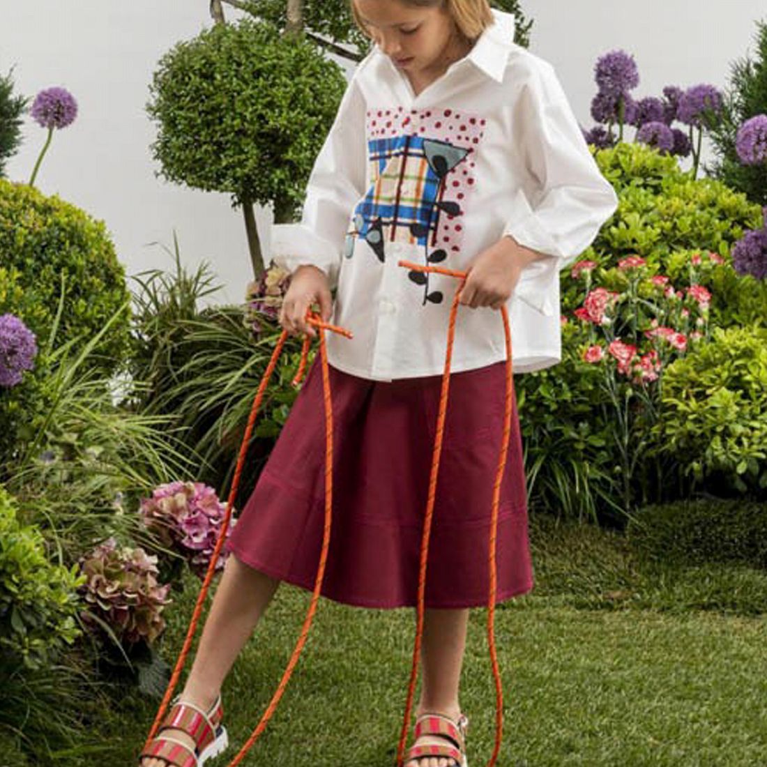 5月まで価格マルニ//MARNI 赤/6Yロゴtシャツキッズkidsオシャレ男女