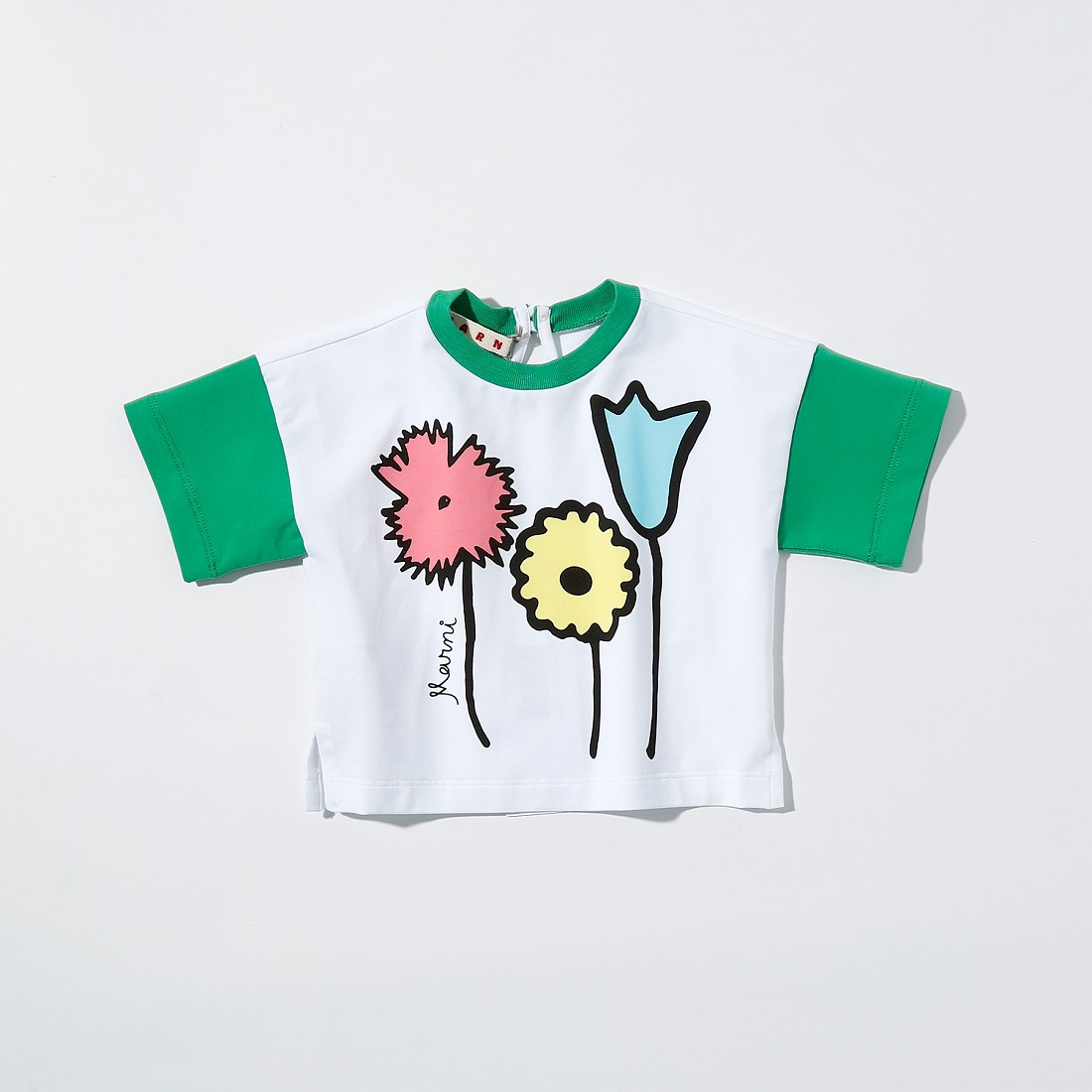 MARNI（マルニ）Baby フラワーデザイン半袖Tシャツカットソー | マルニ
