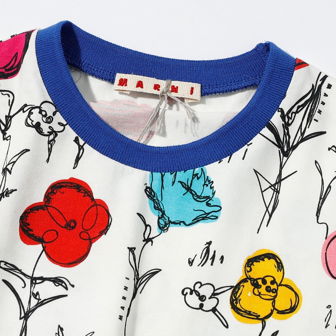 MARNI（マルニ）Kids & Junior フラワーデザイン半袖Tシャツカットソー