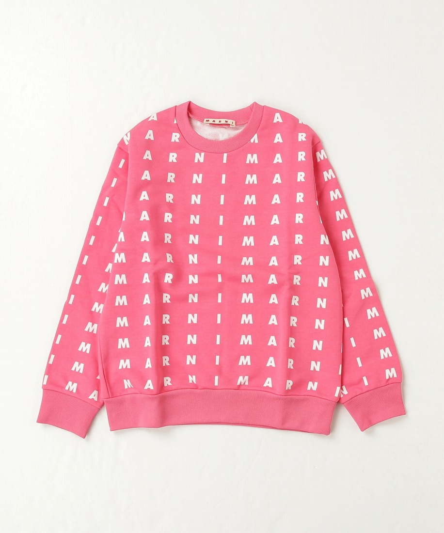 MARNI Kids & Junior ブランドロゴ長袖スウェットプルオーバー