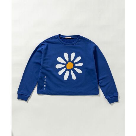 MARNI(マル二)Kids & Junior フラワー長袖スウェットプルオーバー 