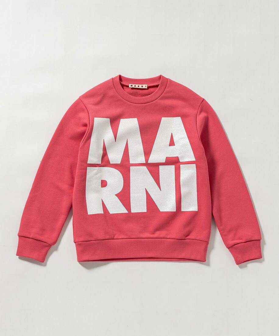 MARNI(マルニ) ロゴ 長袖スウェットプルオーバー 新品未使用 タグ付き MARNI(マル二)Kids & Junior ブランドロゴ長袖スウェットプル
