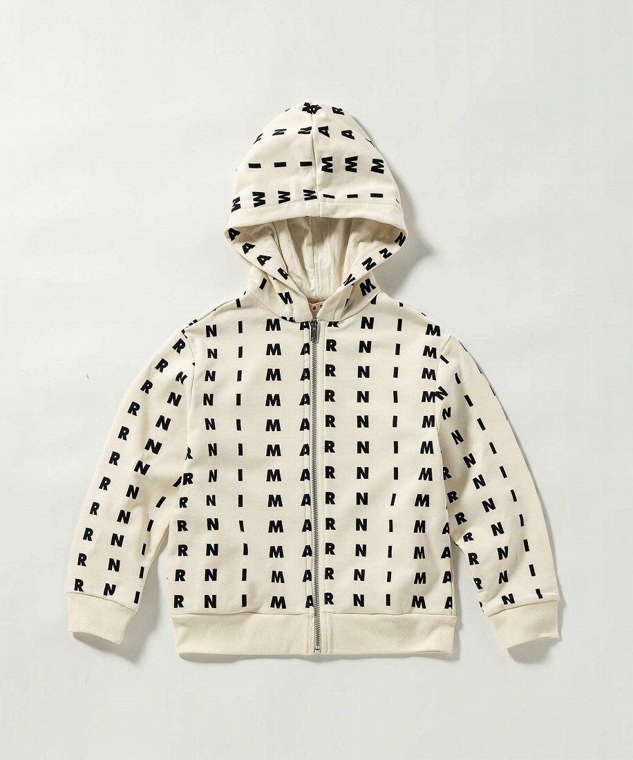 MARNI(マル二)Kids & Junior 総柄ブランドロゴジップアップ