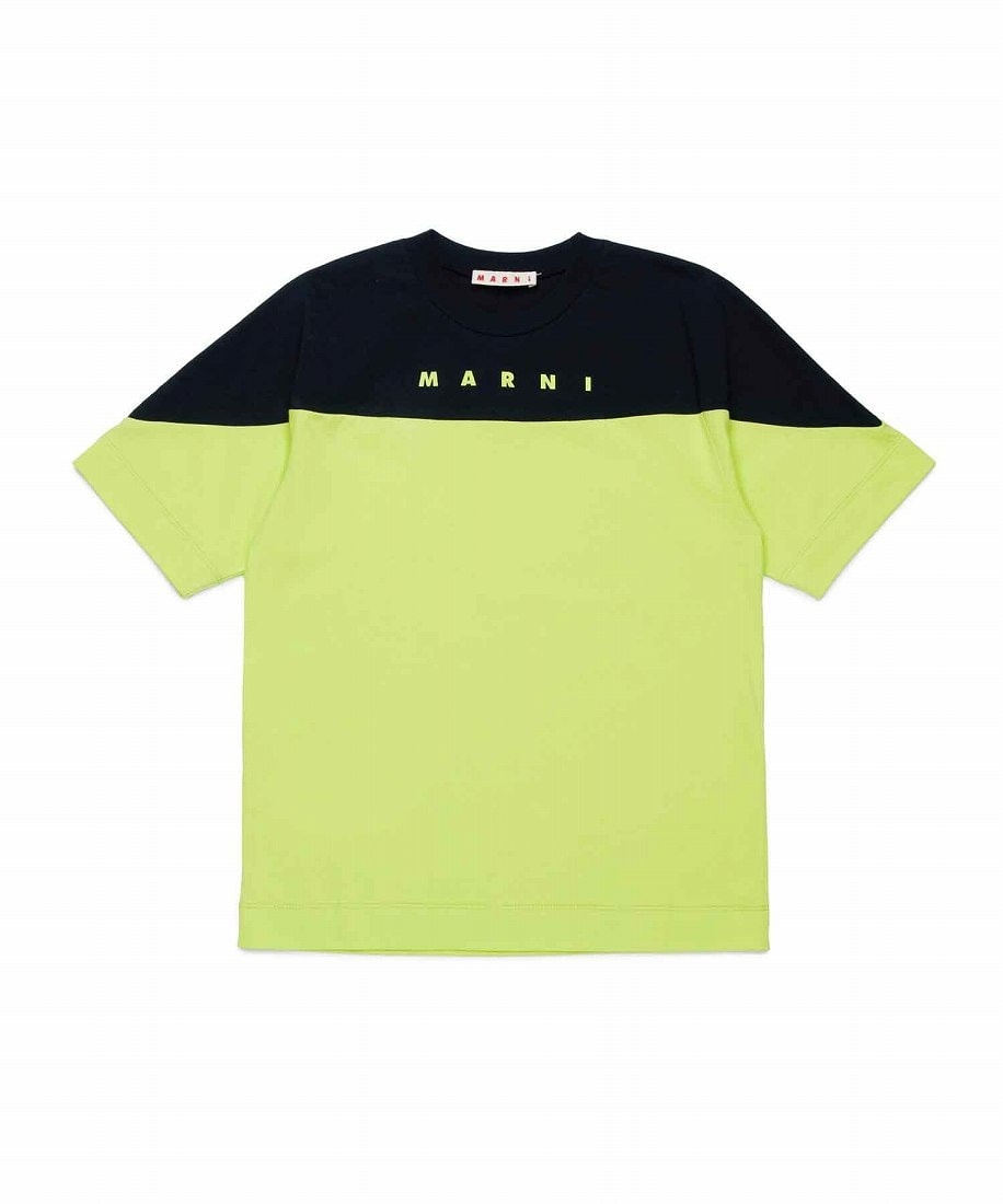 MARNI(マルニ)Kids & Junior ブランドロゴバイカラー半袖Tシャツ