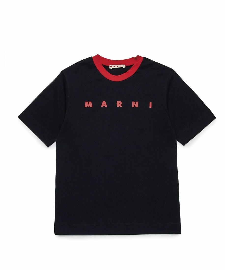 MARNIマルニKids & Junior ブランドロゴプリント半袖Tシャツ MARNI Kids & Junior ロゴリンガー半袖Tシャツカットソー | マルニ