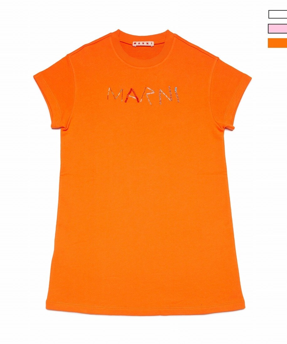 MARNI Kids & Junior ブランドロゴ半袖ワンピース | マルニ(marni