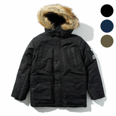 DIESEL(ディーゼル)Kids & Junior ボア付フーディーブルゾン/コート 