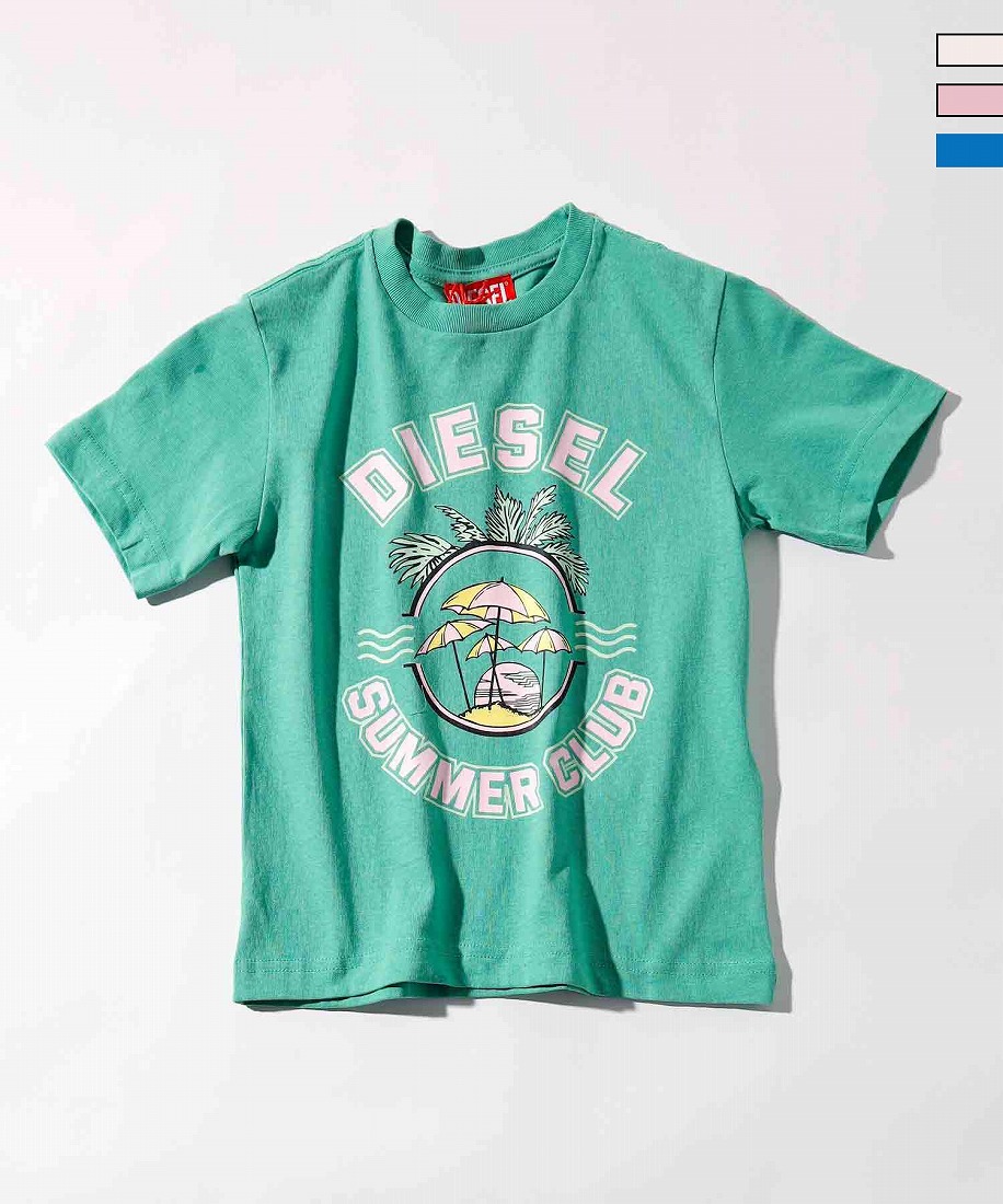 DIESEL Kids & Junior ブランドロゴグラフィック半袖Tシャツカットソー | ディーゼル(DIESEL) | マルイウェブチャネル