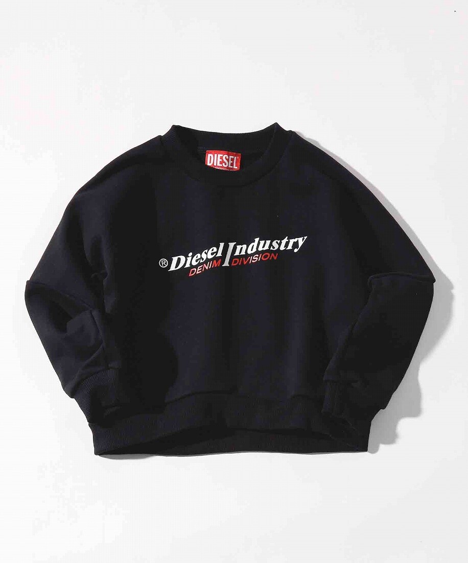 DIESEL Kids & Junior ブランドロゴ長袖スウェットプルオーバー
