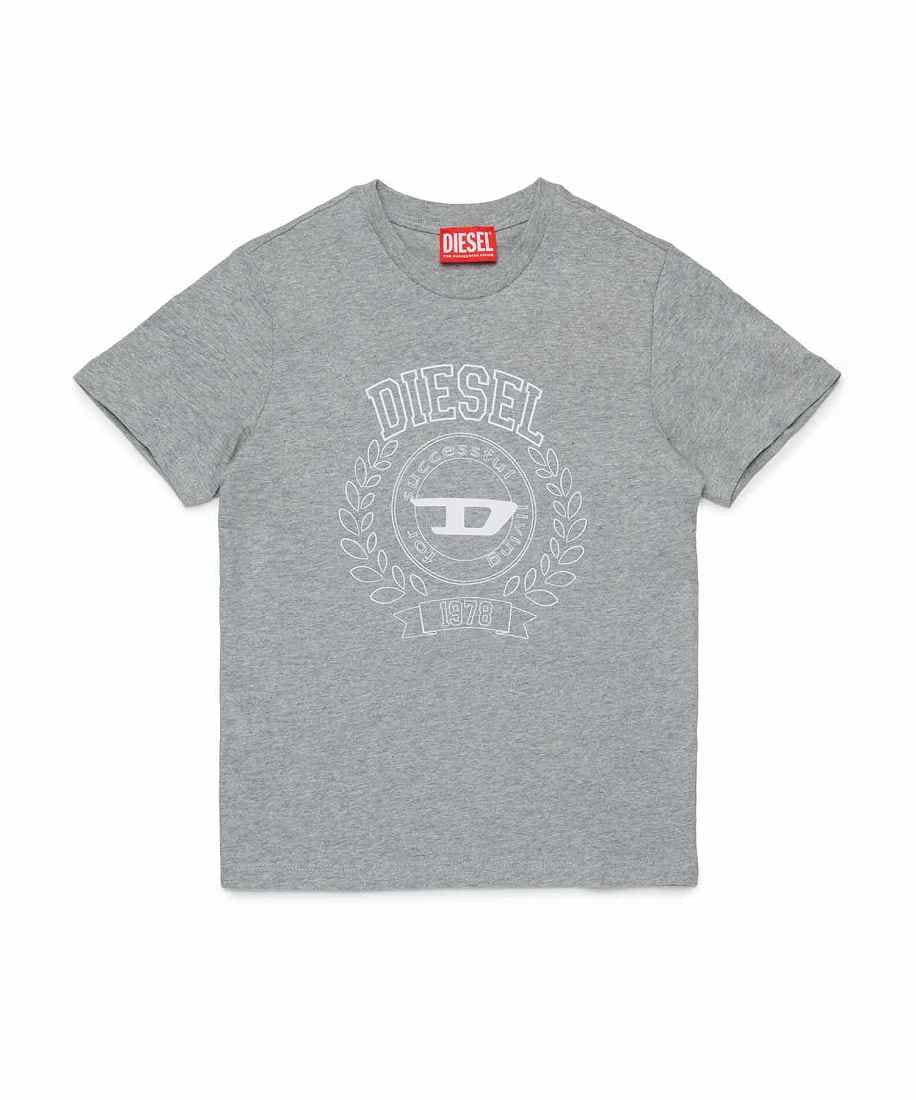 DIESEL ハート型ロゴ 半袖Tシャツ グレー DIESEL ハート型ロゴ 半袖Tシャツ グレー DIESEL（ディーゼル