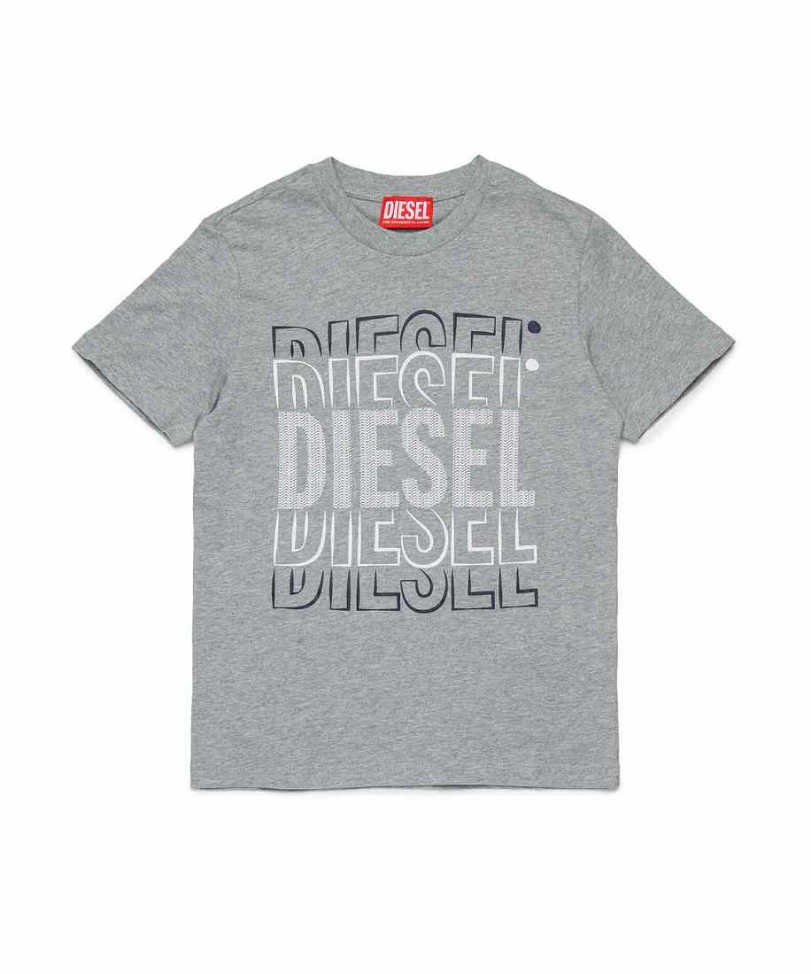 DIESEL ロゴカットワークカットソー DIESEL ディーゼル ロゴ カットアウト Tシャツ (DIESEL/Tシャツ