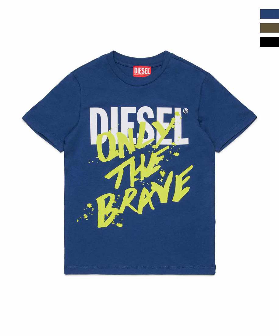 Tシャツ・カットソー DIESEL DIESEL (ディーゼル) T-SHIRTS / BLACK | Detail Application