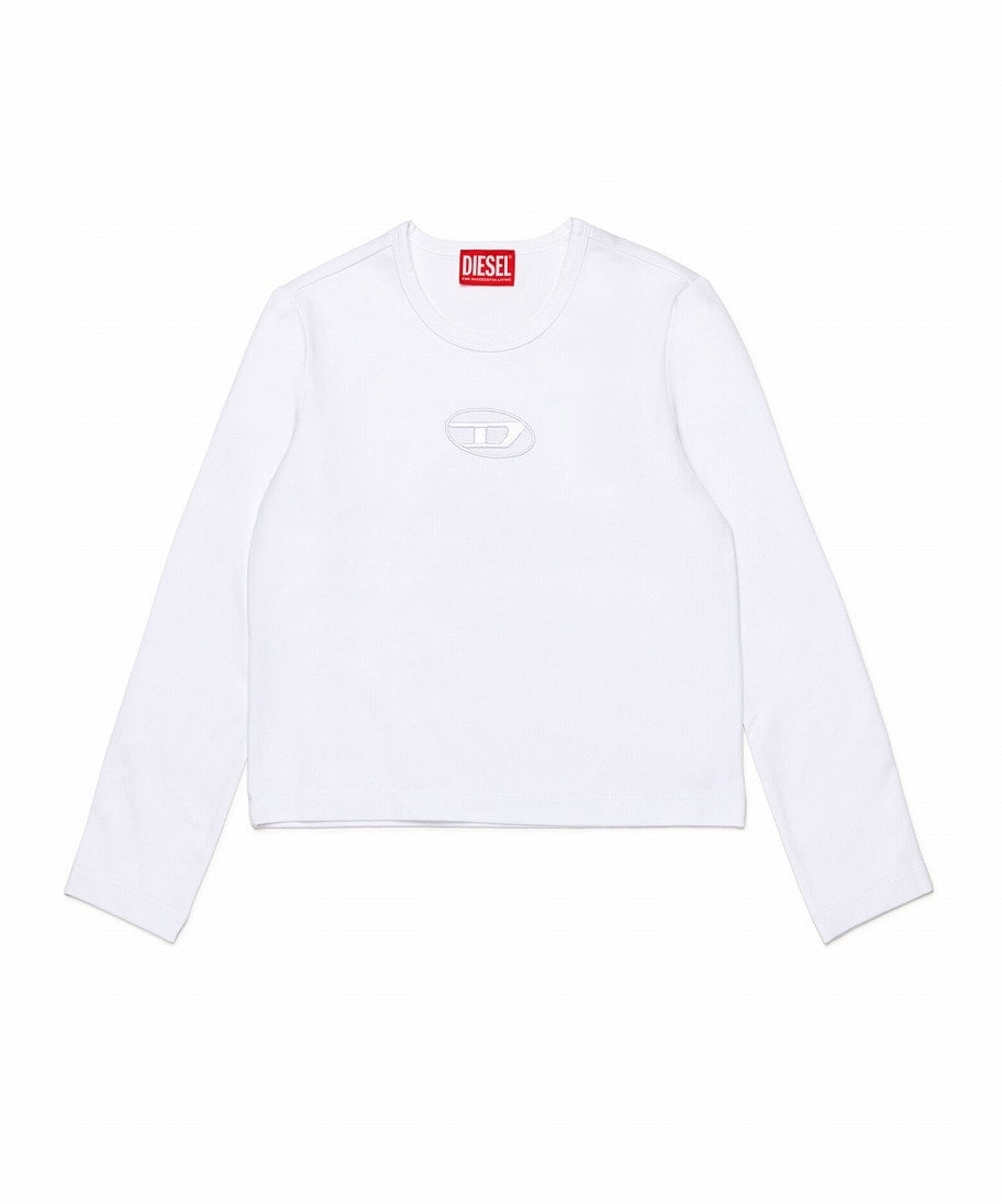 ディーゼル　オーバルD カットソー 長袖シャツ ☆着用3回のみ☆ DIESEL オーバルDブランドロゴ刺繍入り長袖Tシャツカットソー
