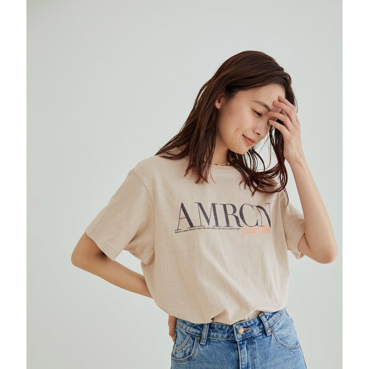 Americana for SALON】オリジナルロゴプリントTシャツ | サロン