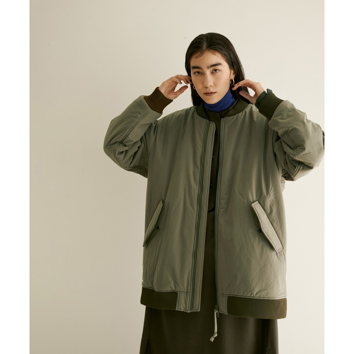 【サロン アダム エ ロペ】DESCENTE ddd別注  MA-1ブルゾン DESCENTE ddd for SALON（デサント）】別注MA-1 | サロン アダム