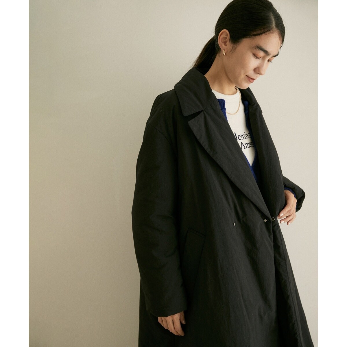 美品】カシミヤ チェスターコート ロングコート 大きいサイズ 撥