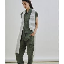 【セットアップ対応・手洗い可能】レースジレ