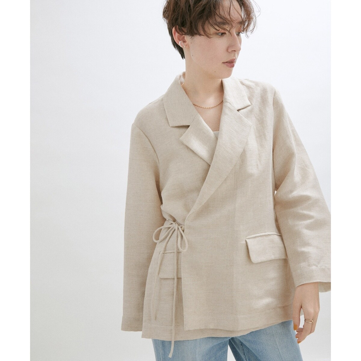 タグ付】SLOBE IENA ラミージョゼットジャケット 2024SS リネン タグ付