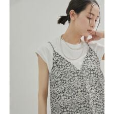 【LIBERTY】【セットアップ対応・洗える】リバティプリントバックスリットキャミソール